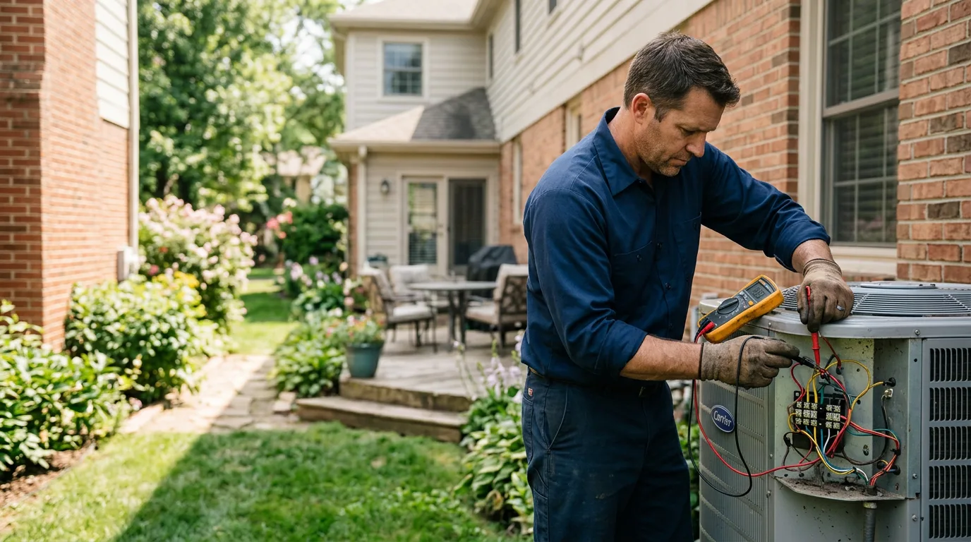 HVAC technician working near Richmond, UT